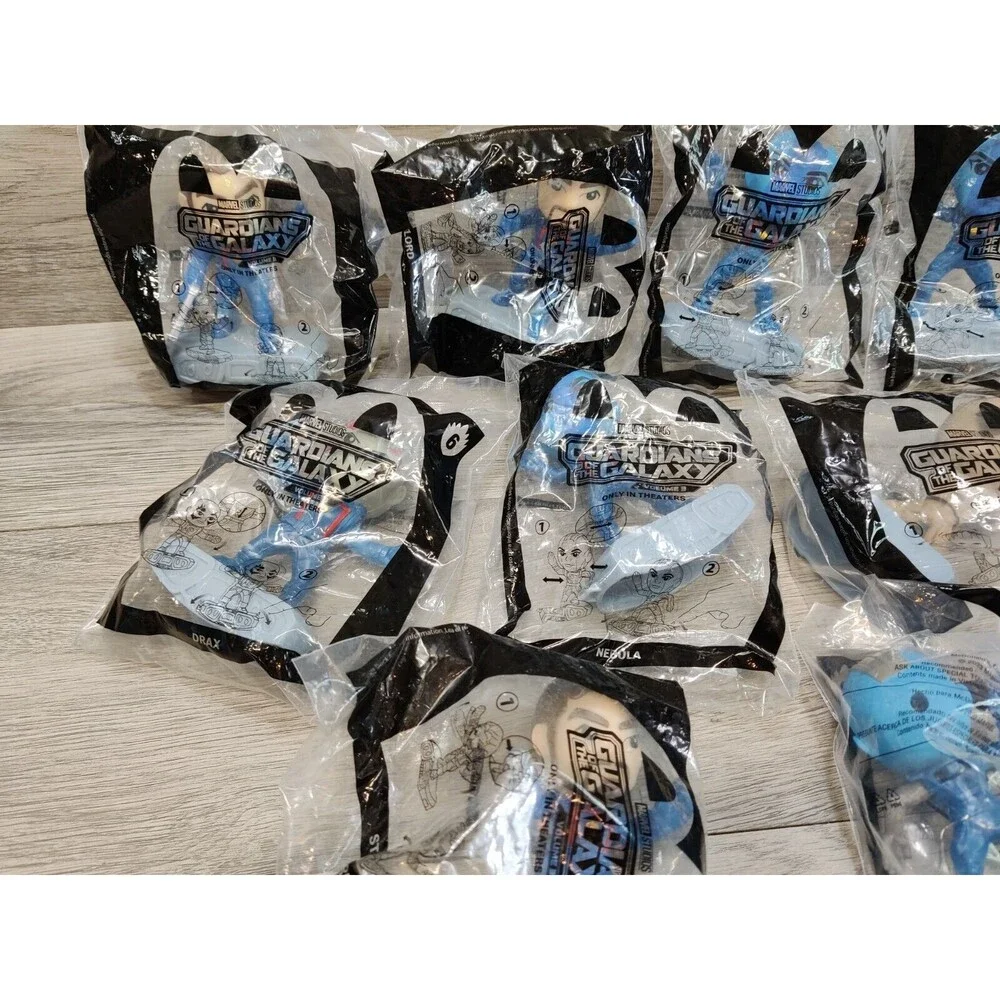 LOT OF 10: McDonald’s: MARVEL/GUARDIANS Of The GALAXY Vol 3 Toy Figures NIP